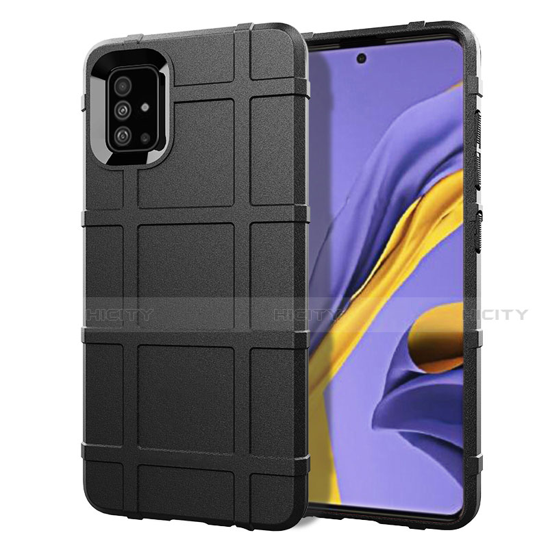 Funda Silicona Ultrafina Goma 360 Grados Carcasa para Samsung Galaxy A51 4G Negro