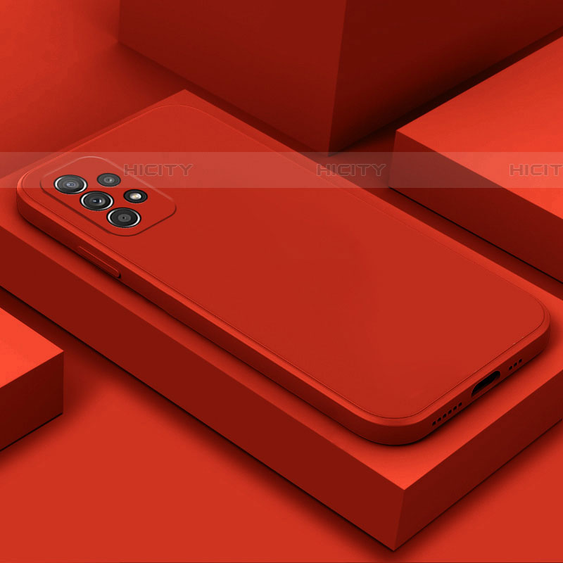 Funda Silicona Ultrafina Goma 360 Grados Carcasa para Samsung Galaxy A52 4G Rojo