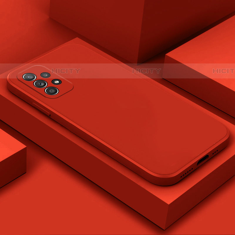 Funda Silicona Ultrafina Goma 360 Grados Carcasa para Samsung Galaxy A52 5G Rojo