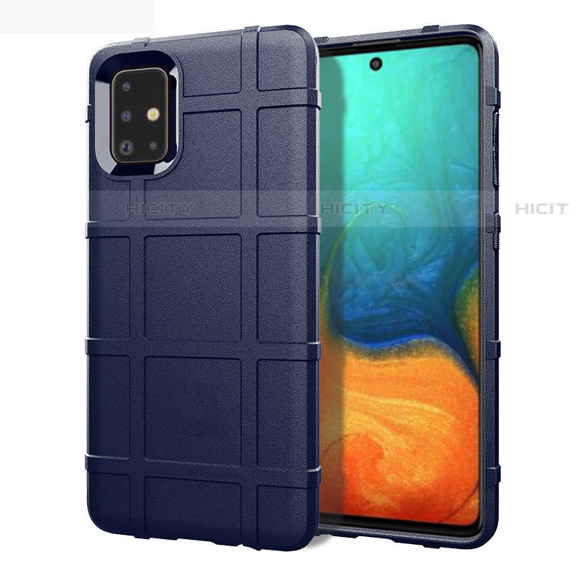 Funda Silicona Ultrafina Goma 360 Grados Carcasa para Samsung Galaxy A71 5G Azul