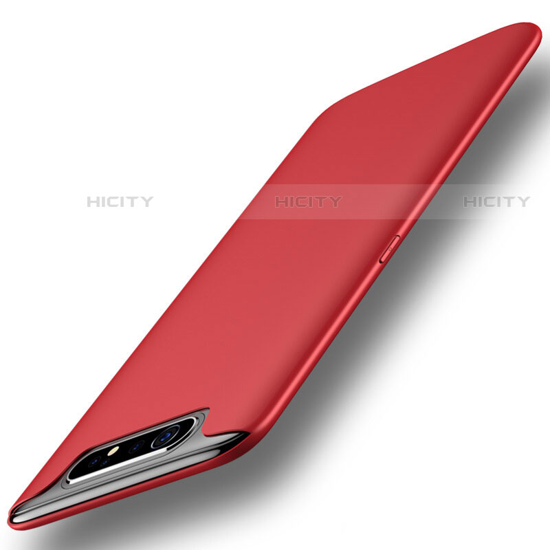 Funda Silicona Ultrafina Goma 360 Grados Carcasa para Samsung Galaxy A80 Rojo