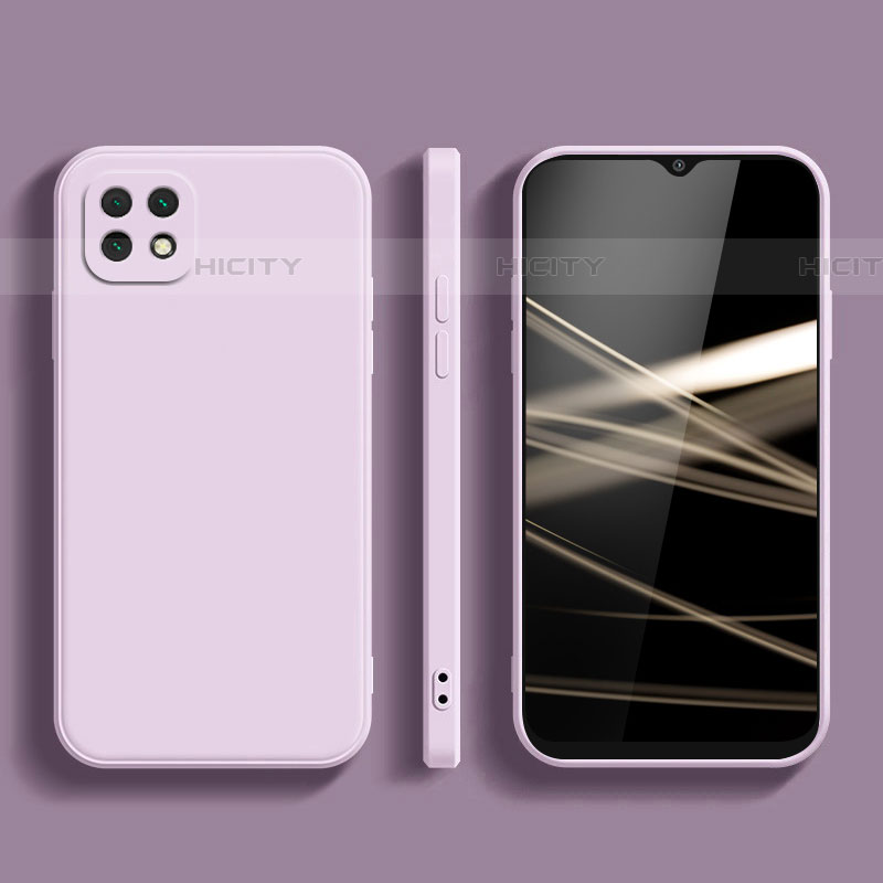 Funda Silicona Ultrafina Goma 360 Grados Carcasa para Samsung Galaxy F42 5G Purpura Claro