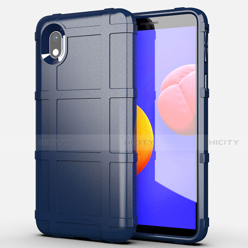 Funda Silicona Ultrafina Goma 360 Grados Carcasa para Samsung Galaxy M01 Core Azul