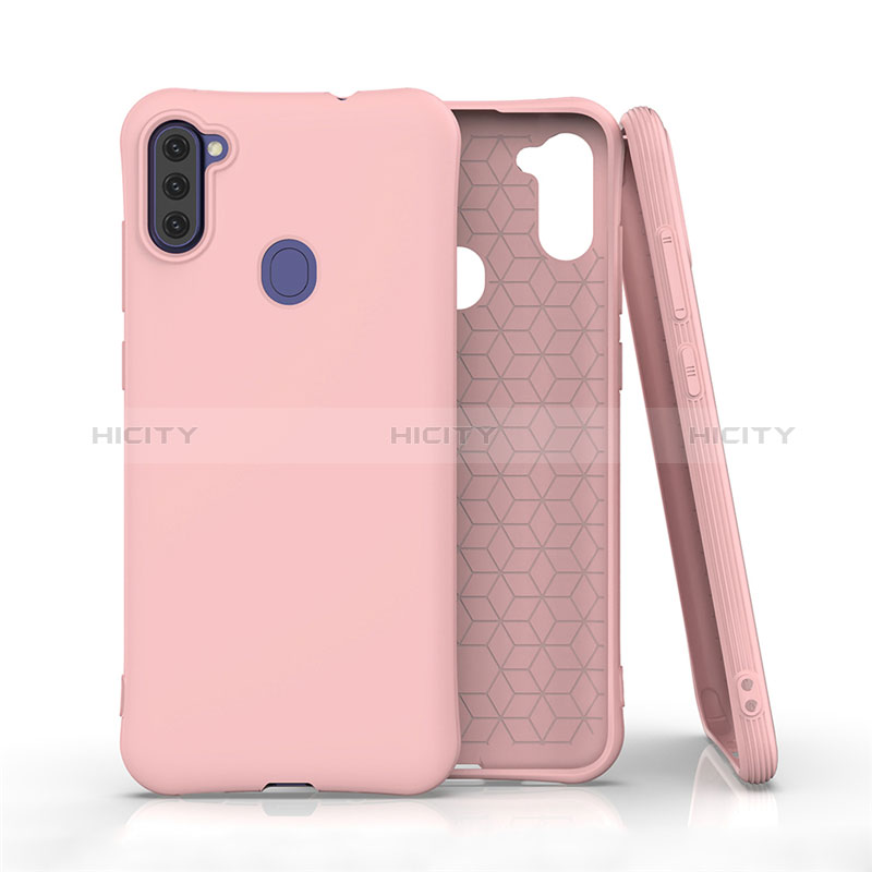 Funda Silicona Ultrafina Goma 360 Grados Carcasa para Samsung Galaxy M11 Rosa