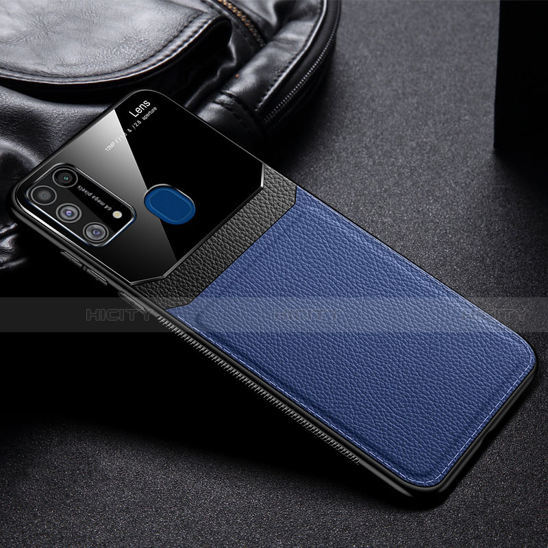 Funda Silicona Ultrafina Goma 360 Grados Carcasa para Samsung Galaxy M21s Azul