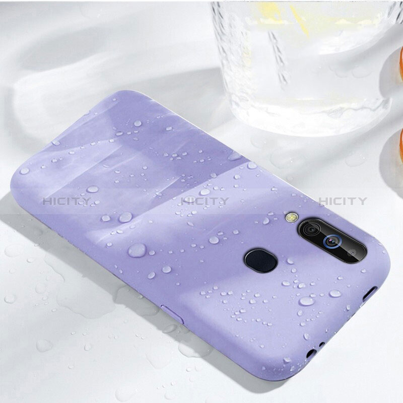 Funda Silicona Ultrafina Goma 360 Grados Carcasa para Samsung Galaxy M40 Morado