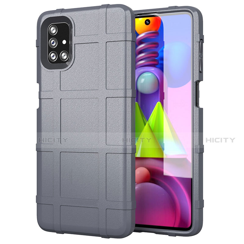 Funda Silicona Ultrafina Goma 360 Grados Carcasa para Samsung Galaxy M51 Gris