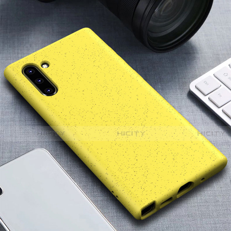 Funda Silicona Ultrafina Goma 360 Grados Carcasa para Samsung Galaxy Note 10 Amarillo