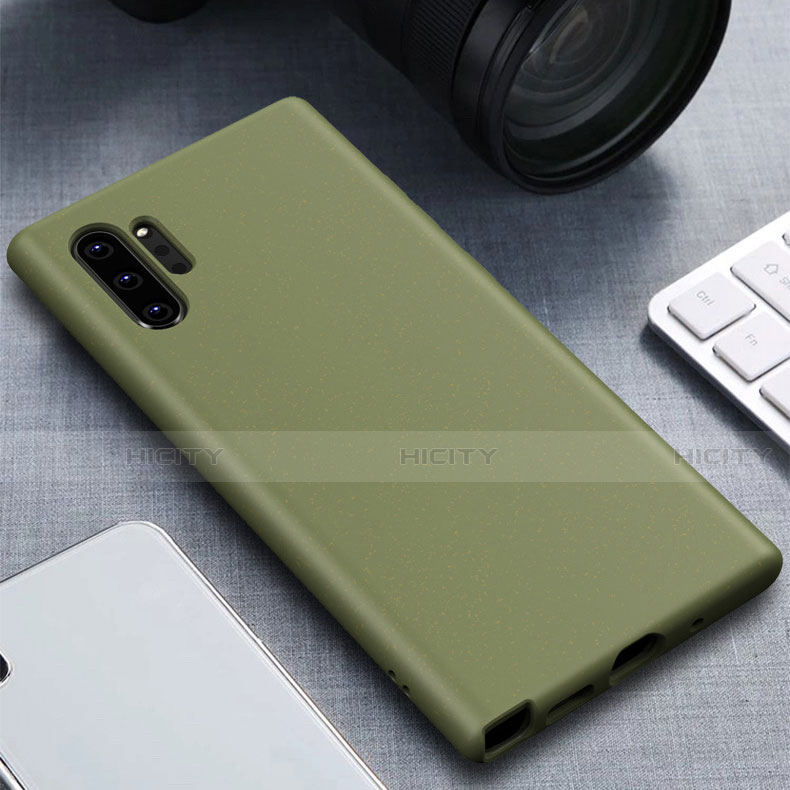 Funda Silicona Ultrafina Goma 360 Grados Carcasa para Samsung Galaxy Note 10 Plus 5G Verde