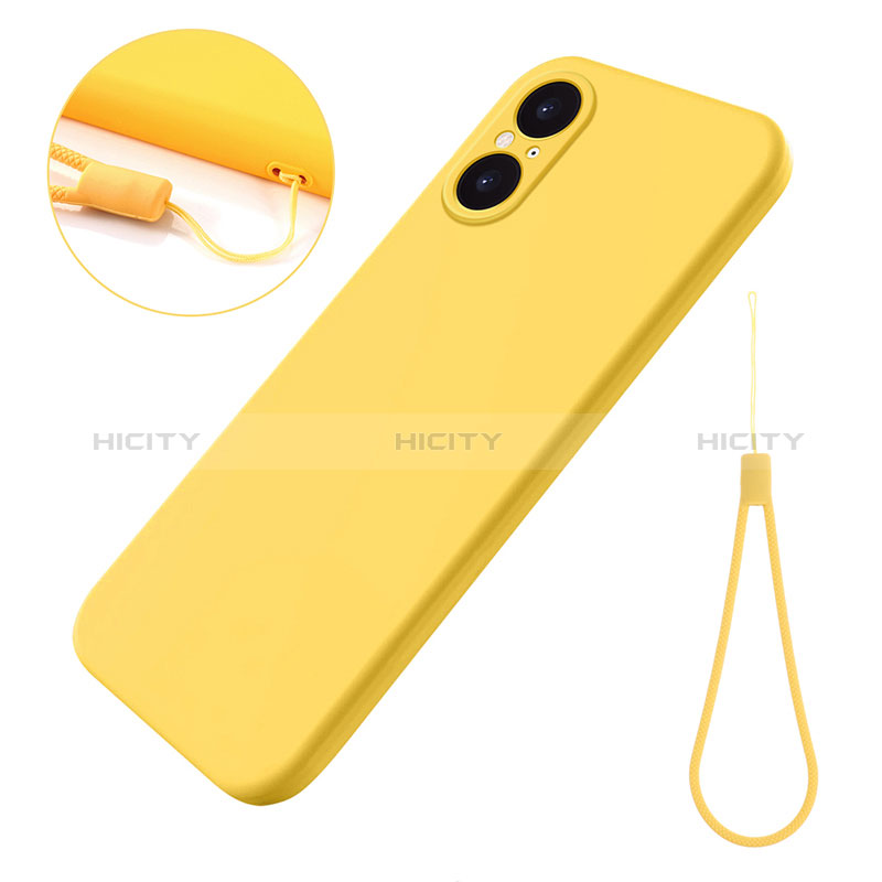 Funda Silicona Ultrafina Goma 360 Grados Carcasa para Sony Xperia 5 V Amarillo