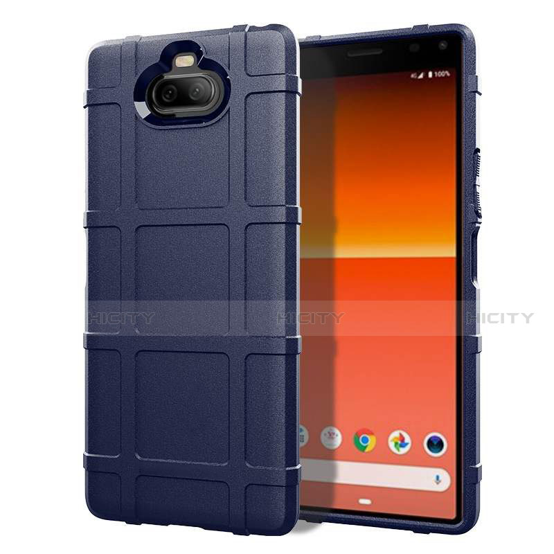 Funda Silicona Ultrafina Goma 360 Grados Carcasa para Sony Xperia 8 Azul