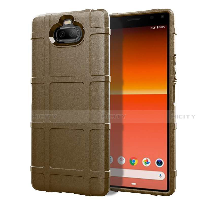 Funda Silicona Ultrafina Goma 360 Grados Carcasa para Sony Xperia 8 Marron