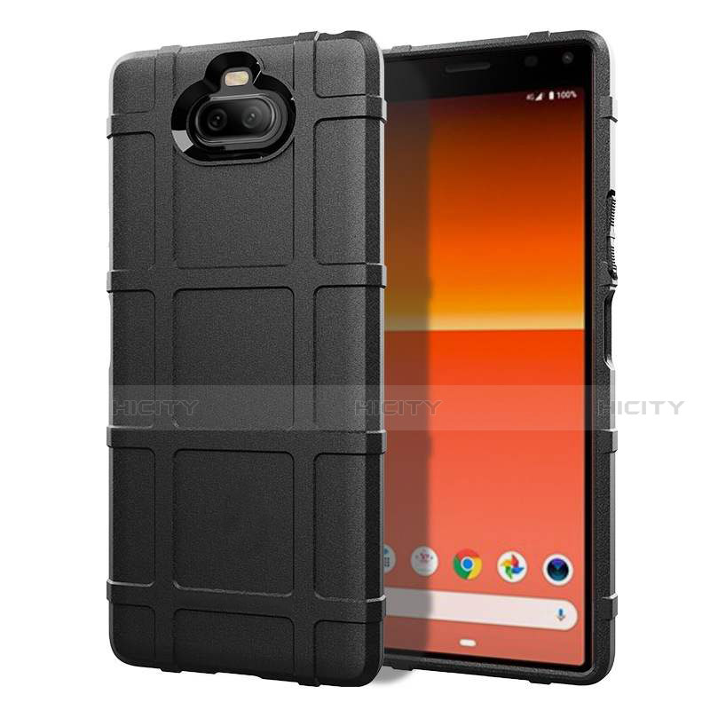 Funda Silicona Ultrafina Goma 360 Grados Carcasa para Sony Xperia 8 Negro