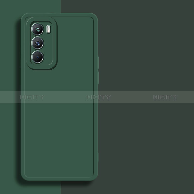 Funda Silicona Ultrafina Goma 360 Grados Carcasa para Vivo iQOO Neo5 SE 5G Verde Noche