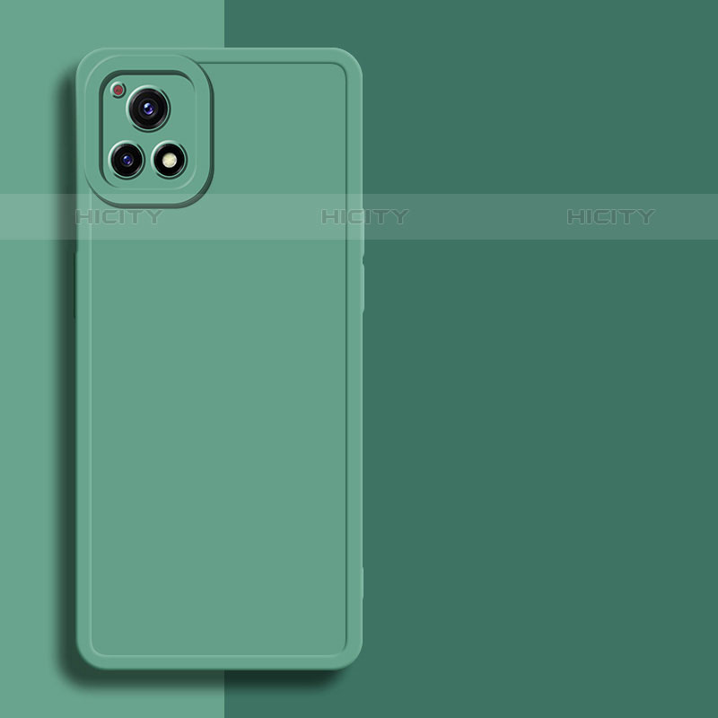 Funda Silicona Ultrafina Goma 360 Grados Carcasa para Vivo iQOO U3 5G Verde