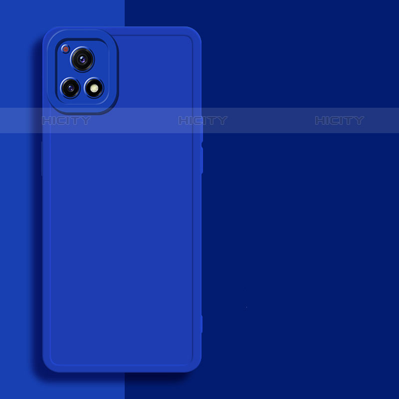 Funda Silicona Ultrafina Goma 360 Grados Carcasa para Vivo iQOO U3x 5G Azul