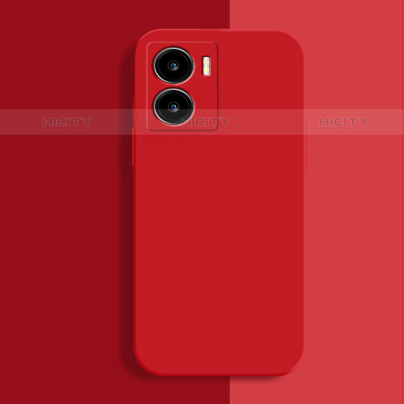 Funda Silicona Ultrafina Goma 360 Grados Carcasa para Vivo iQOO Z7 5G Rojo