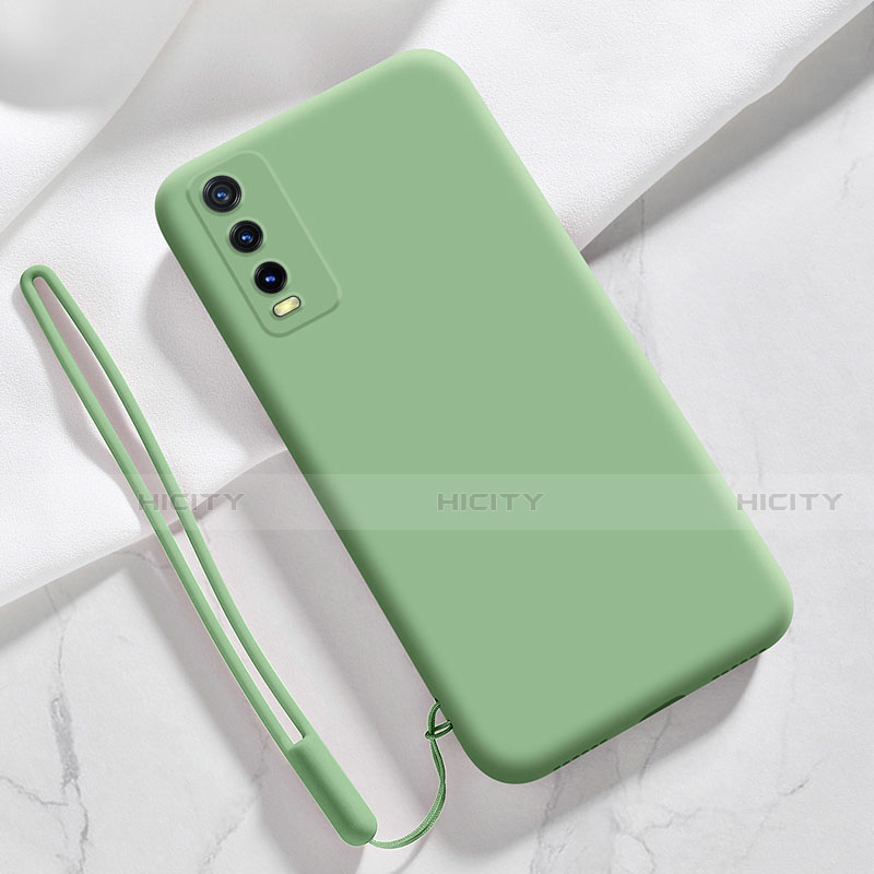 Funda Silicona Ultrafina Goma 360 Grados Carcasa para Vivo Y11s Verde