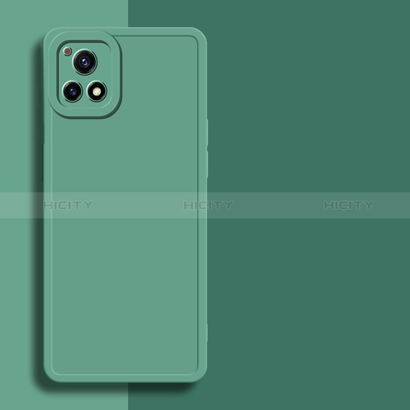 Funda Silicona Ultrafina Goma 360 Grados Carcasa para Vivo Y31s 5G Verde