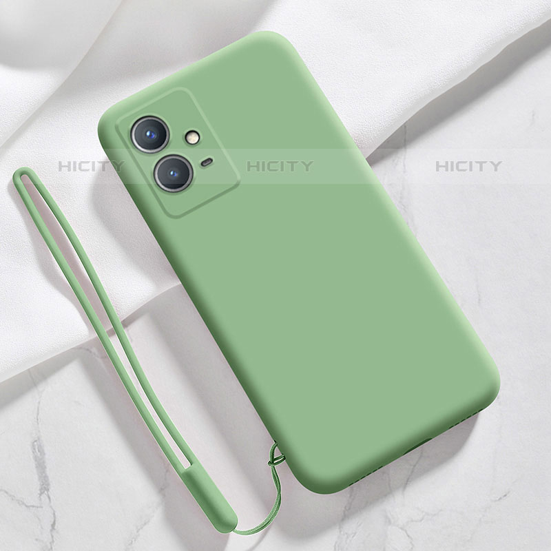 Funda Silicona Ultrafina Goma 360 Grados Carcasa para Vivo Y55 5G Verde