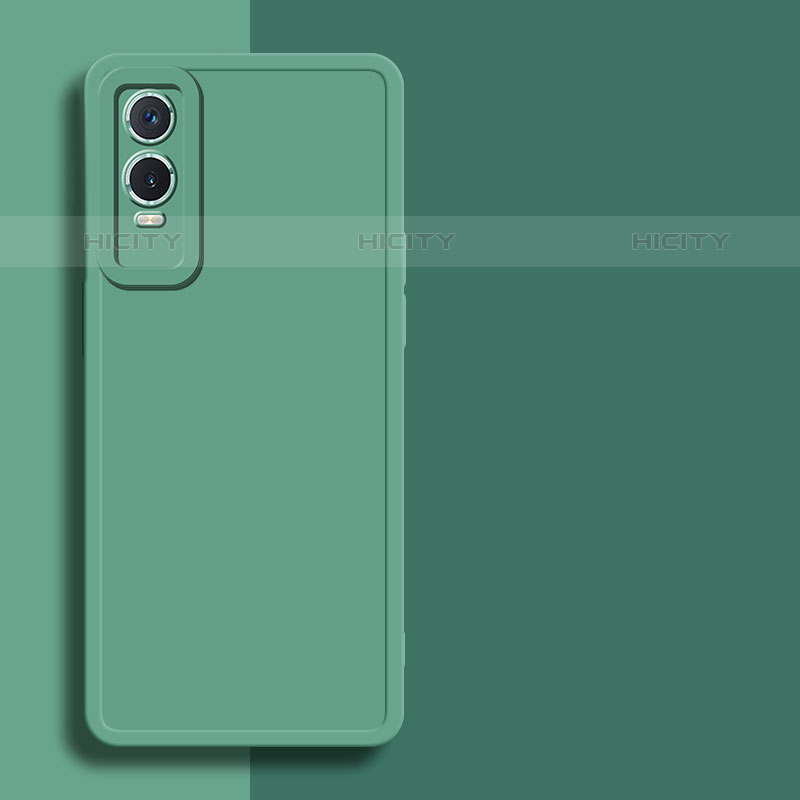 Funda Silicona Ultrafina Goma 360 Grados Carcasa para Vivo Y74s 5G Verde