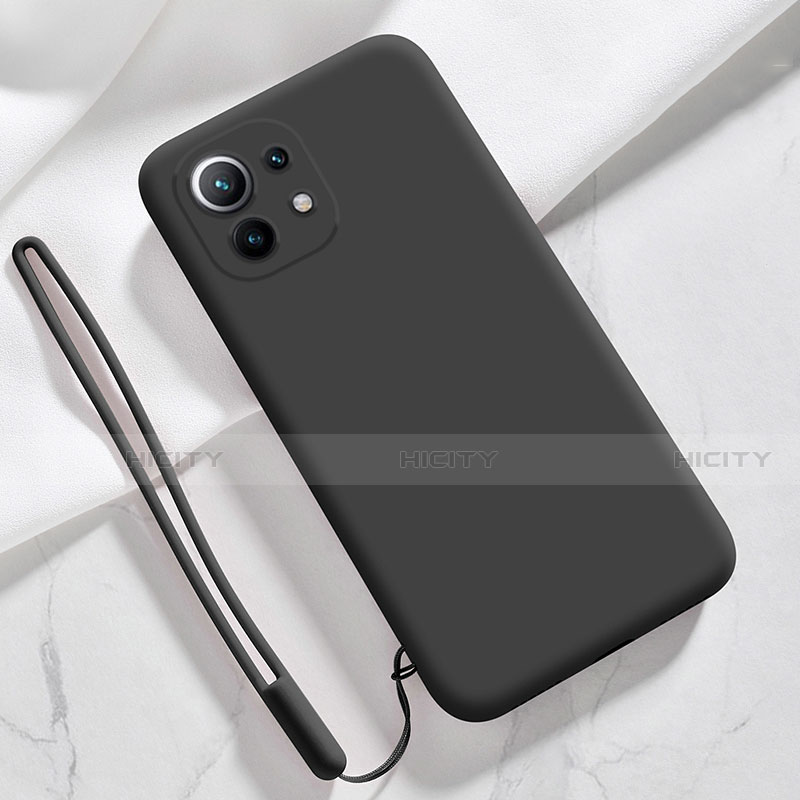 Funda Silicona Ultrafina Goma 360 Grados Carcasa para Xiaomi Mi 11 Lite 4G Negro