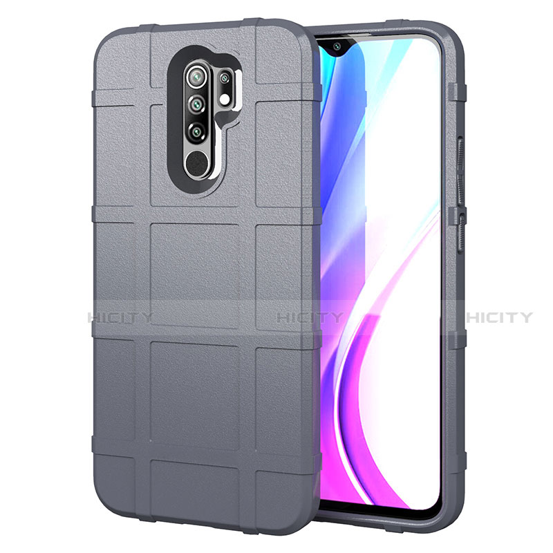 Funda Silicona Ultrafina Goma 360 Grados Carcasa para Xiaomi Redmi 9 Prime India Gris