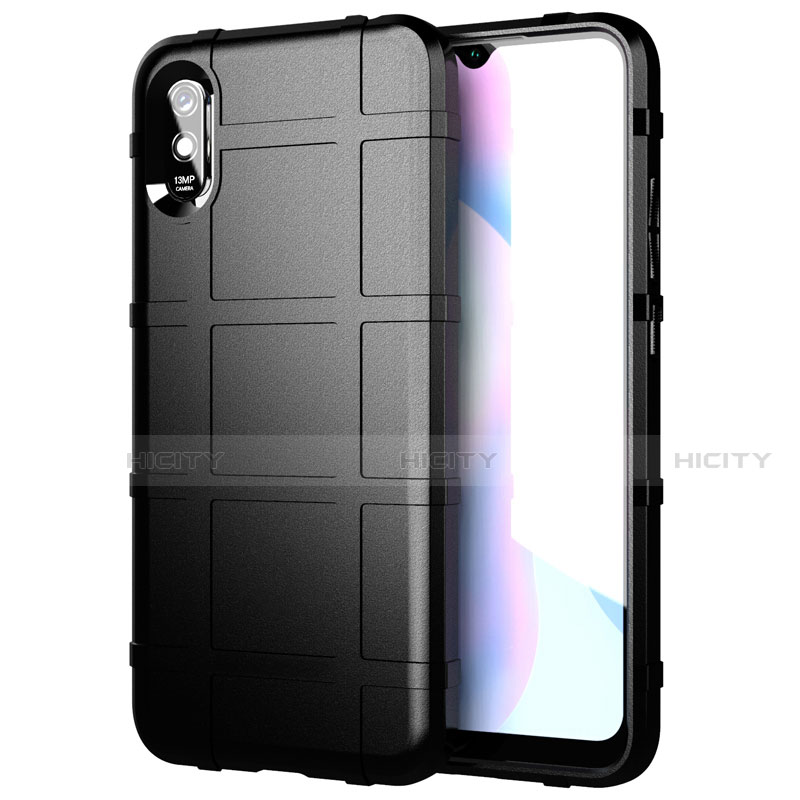 Funda Silicona Ultrafina Goma 360 Grados Carcasa para Xiaomi Redmi 9A Negro