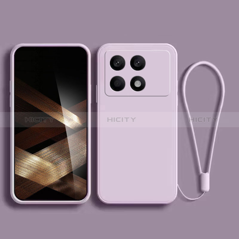 Funda Silicona Ultrafina Goma 360 Grados Carcasa para Xiaomi Redmi K70E 5G Morado