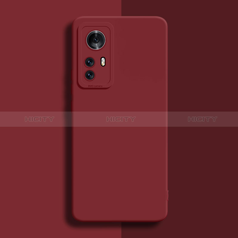 Funda Silicona Ultrafina Goma 360 Grados Carcasa para Xiaomi Redmi Note 12S Rojo Rosa