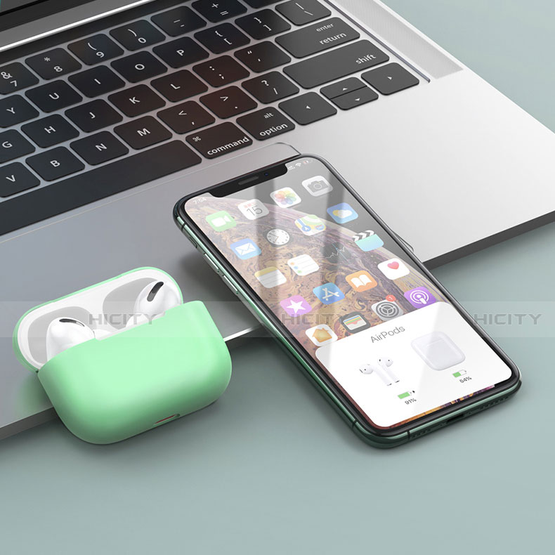 Funda Silicona Ultrafina Goma 360 Grados Carcasa S01 para Apple AirPods Pro