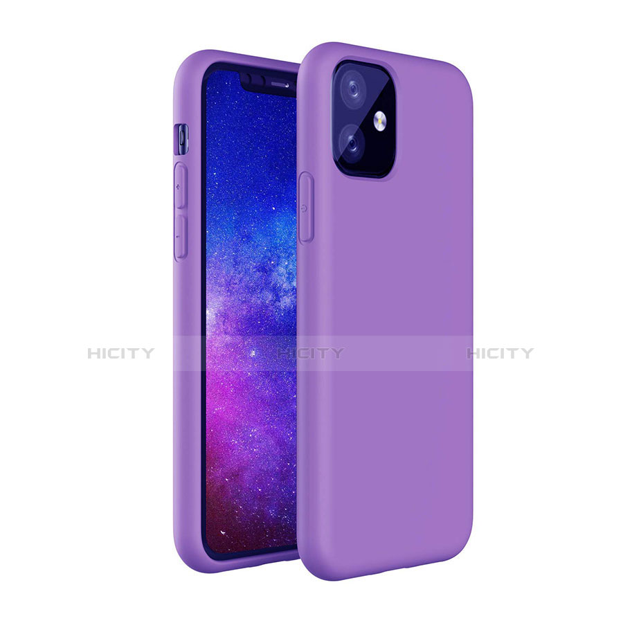 Funda Silicona Ultrafina Goma 360 Grados Carcasa S01 para Apple iPhone 11 Morado