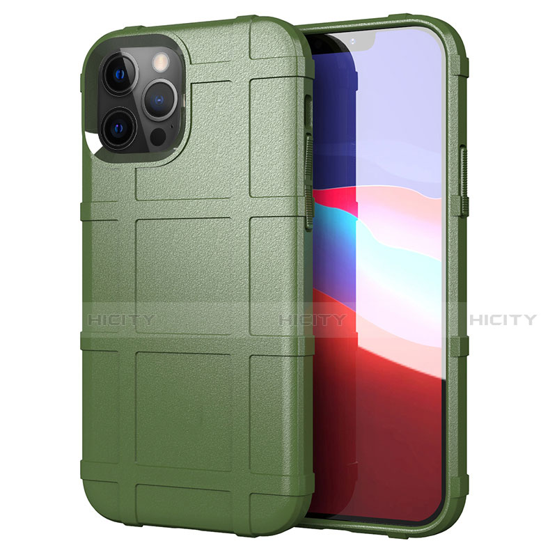 Funda Silicona Ultrafina Goma 360 Grados Carcasa S01 para Apple iPhone 12 Pro Max Verde