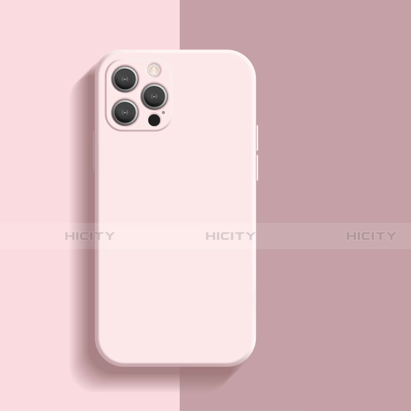 Funda Silicona Ultrafina Goma 360 Grados Carcasa S01 para Apple iPhone 13 Pro Max Rosa