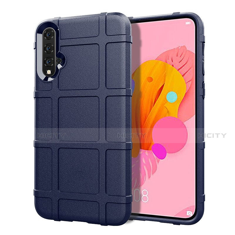 Funda Silicona Ultrafina Goma 360 Grados Carcasa S01 para Huawei Nova 5 Azul