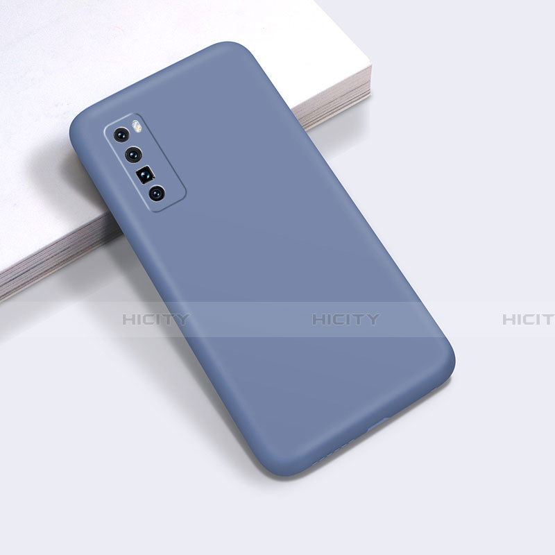 Funda Silicona Ultrafina Goma 360 Grados Carcasa S01 para Huawei Nova 7 Pro 5G Gris