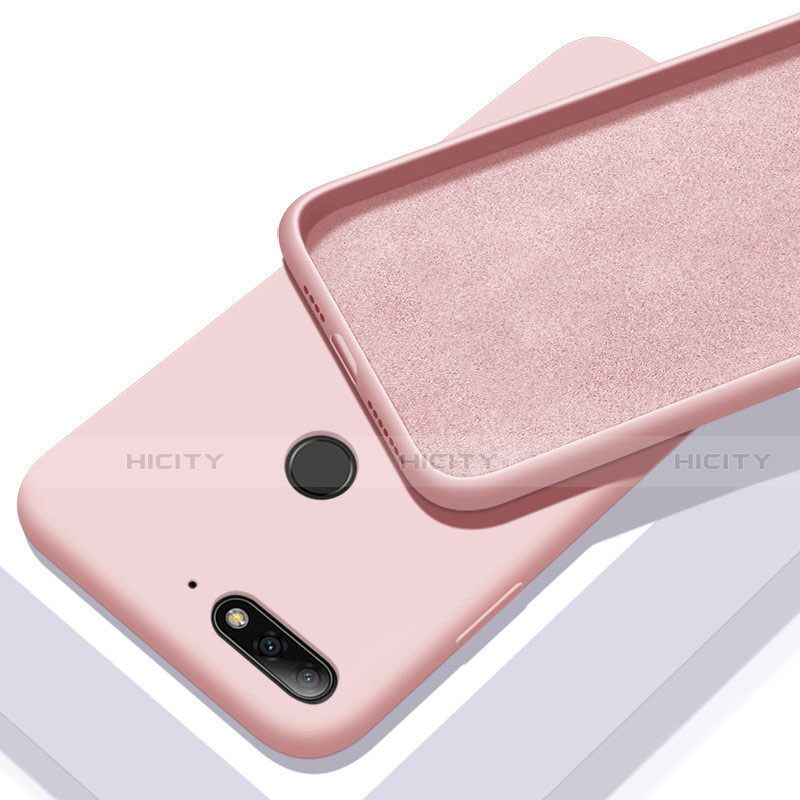 Funda Silicona Ultrafina Goma 360 Grados Carcasa S01 para Huawei Y6 (2018) Oro Rosa