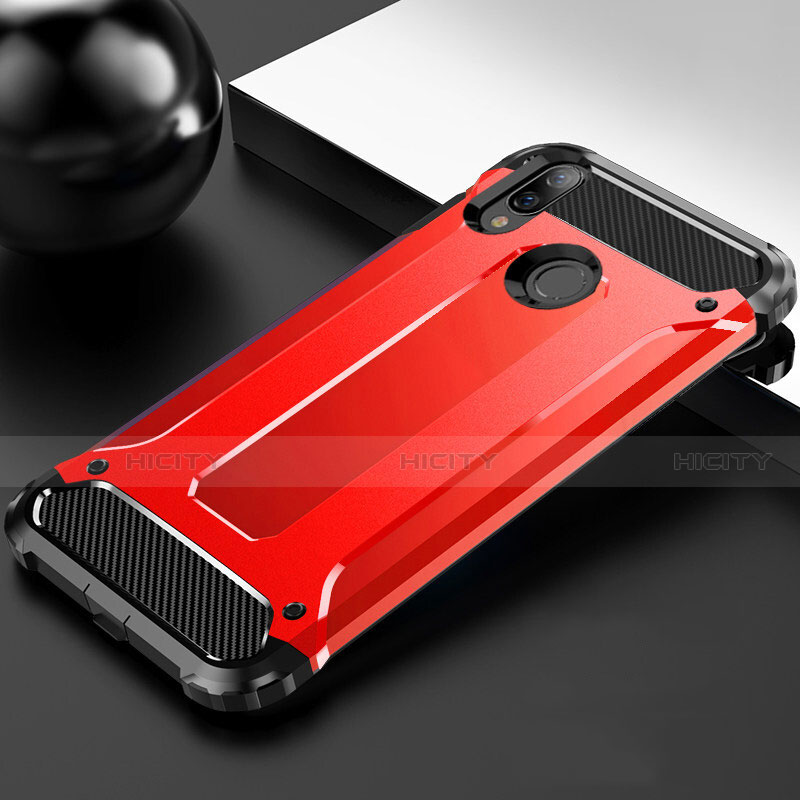 Funda Silicona Ultrafina Goma 360 Grados Carcasa S01 para Huawei Y9 (2019) Rojo