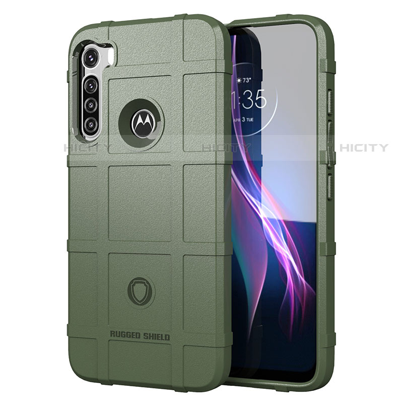 Funda Silicona Ultrafina Goma 360 Grados Carcasa S01 para Motorola Moto One Fusion Plus Verde