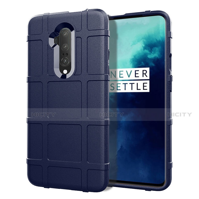 Funda Silicona Ultrafina Goma 360 Grados Carcasa S01 para OnePlus 7T Pro 5G Azul