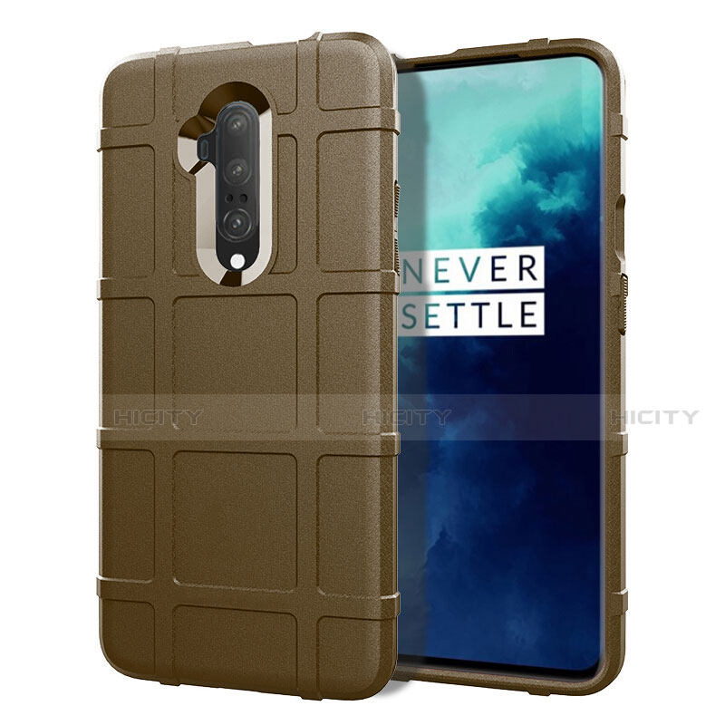 Funda Silicona Ultrafina Goma 360 Grados Carcasa S01 para OnePlus 7T Pro 5G Marron