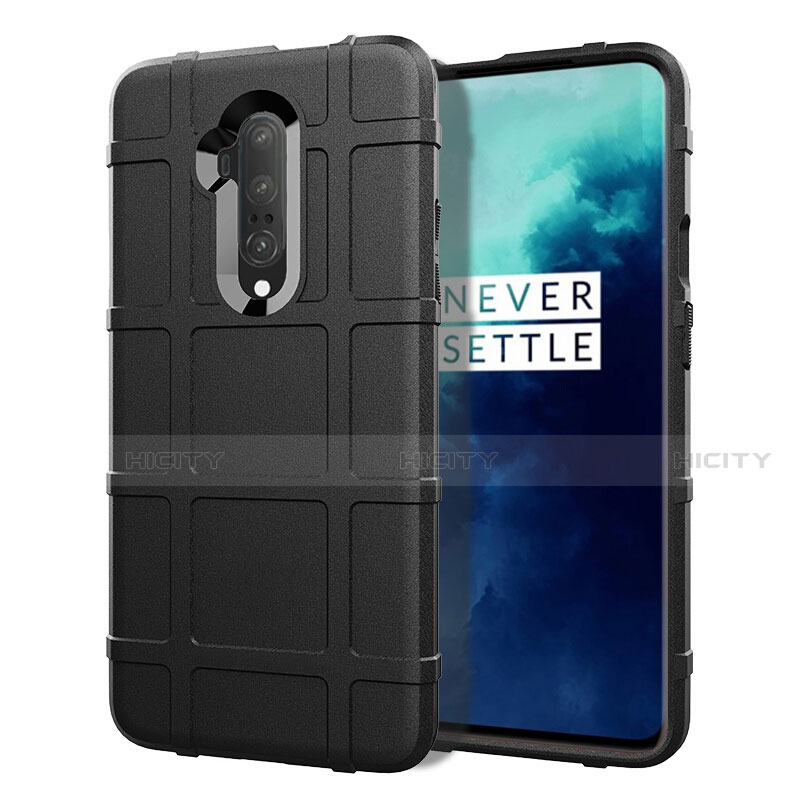 Funda Silicona Ultrafina Goma 360 Grados Carcasa S01 para OnePlus 7T Pro 5G Negro