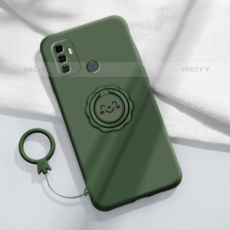 Funda Silicona Ultrafina Goma 360 Grados Carcasa S01 para Oppo A11s Verde Noche