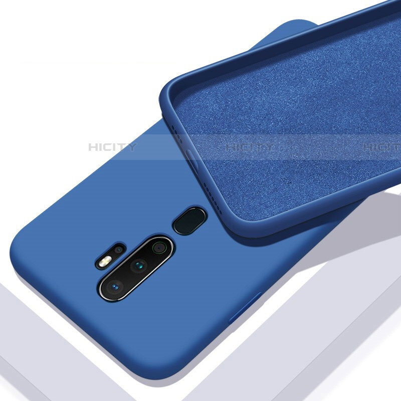 Funda Silicona Ultrafina Goma 360 Grados Carcasa S01 para Oppo A11X Azul