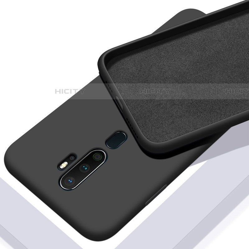 Funda Silicona Ultrafina Goma 360 Grados Carcasa S01 para Oppo A11X Negro