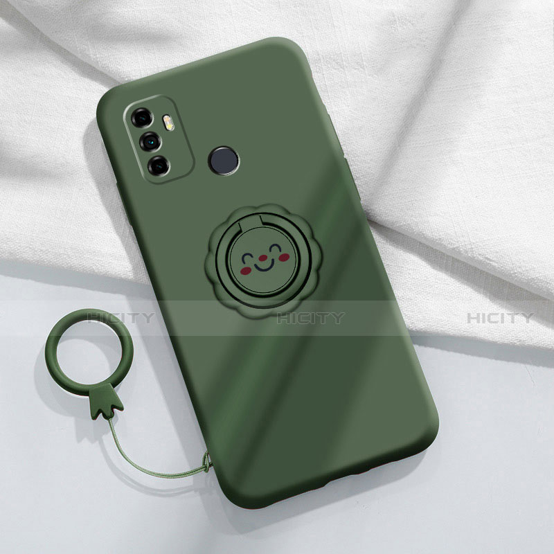 Funda Silicona Ultrafina Goma 360 Grados Carcasa S01 para Oppo A53 Verde Noche