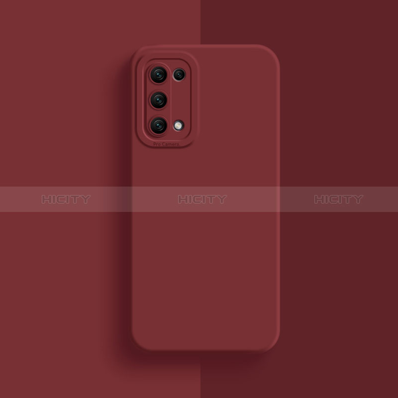 Funda Silicona Ultrafina Goma 360 Grados Carcasa S01 para Oppo A54 5G Rojo