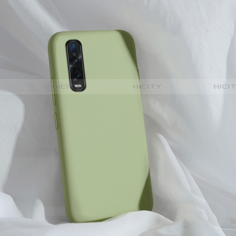 Funda Silicona Ultrafina Goma 360 Grados Carcasa S01 para Oppo Find X2 Pro Verde