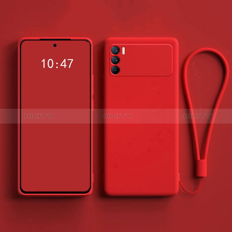 Funda Silicona Ultrafina Goma 360 Grados Carcasa S01 para Oppo K9 Pro 5G Rojo