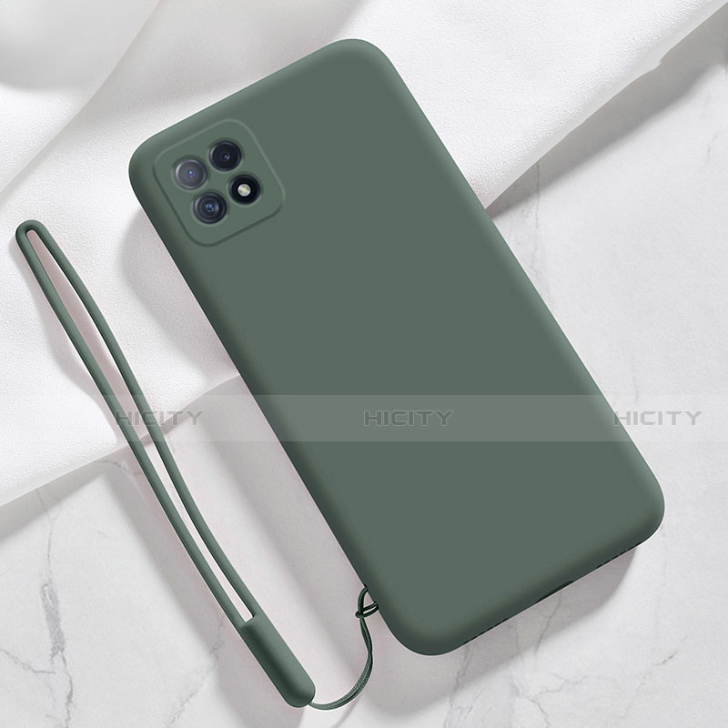 Funda Silicona Ultrafina Goma 360 Grados Carcasa S01 para Oppo Reno4 SE 5G Verde Noche